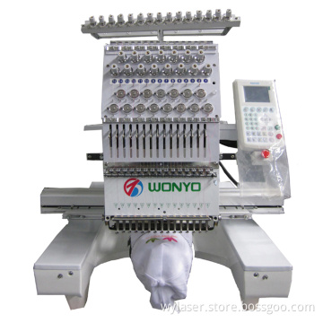 Commercial Single Head Flat Embroidery Machine for Logo Cap Sewing and Embroidery